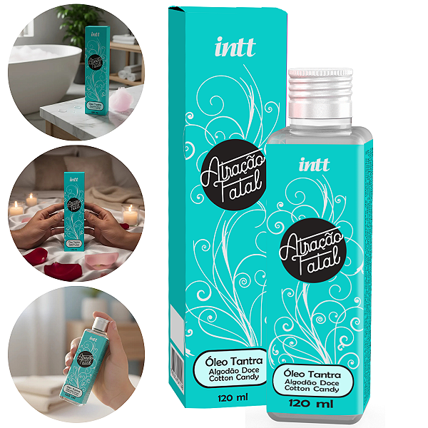Óleo Tantra Atração Fatal Intt Afrodisíaco, Massagem Tântrica, Hidratação 120ml