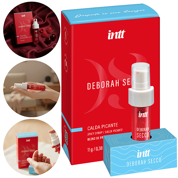 Calda Beijável Quente Intt + Déborah Secco Frutas Vermelhas 11gr