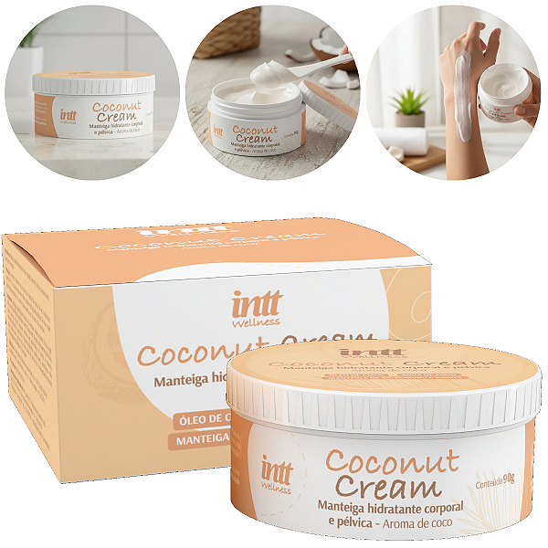 Coconut Cream Manteiga Hidratante Intt Aroma Coco Murumuru e Karité  90gr