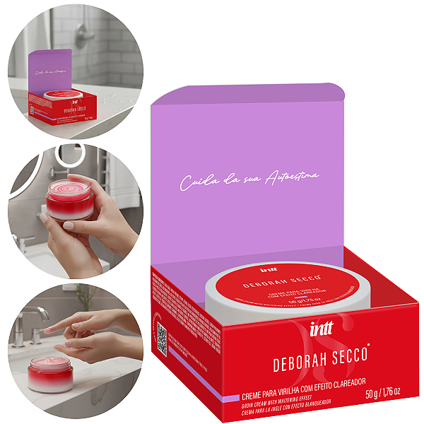 Creme Clareador Hidratante Íntimo Déborah Secco Intt Aroma Sedutor 50gr