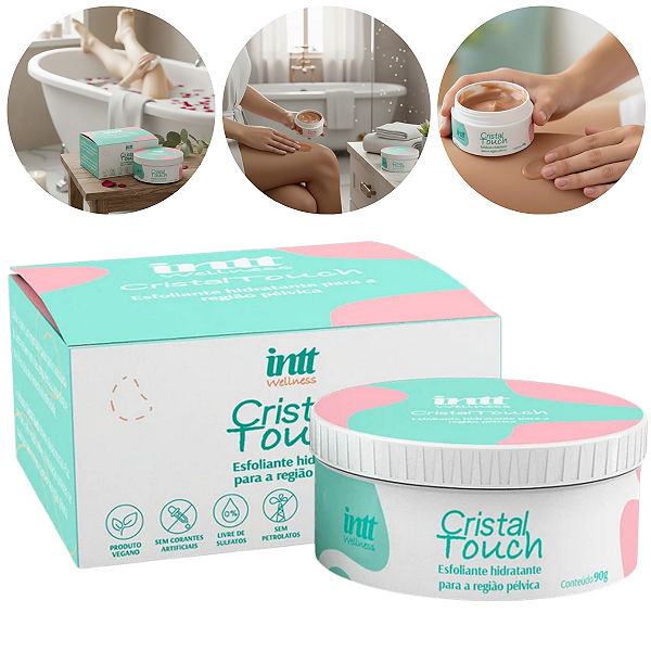 Esfoliante Íntimo Corporal Cristal Touch Intt Clareia Hidrata e Suaviza a Pele 90g