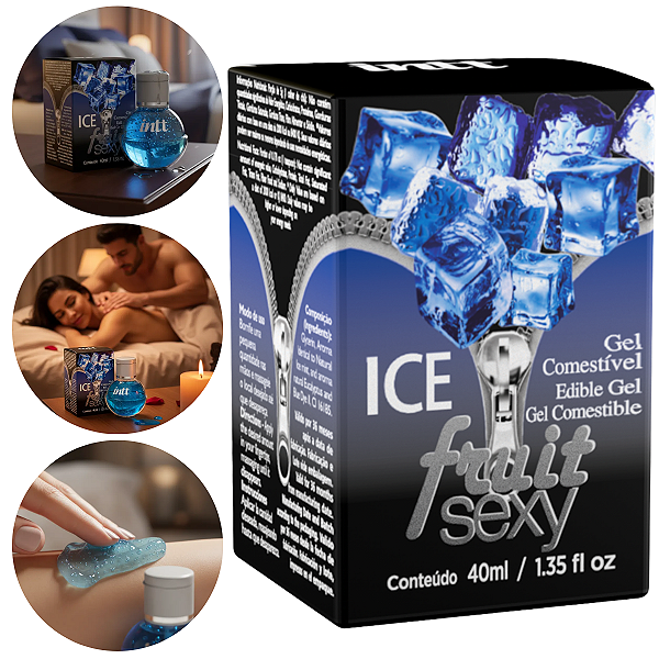 Gel Beijável Fruit Sexy Intt Sabor Menta 40ml