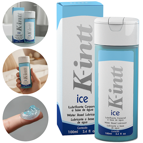 Lubrificante Corporal K-Ice Intt A Base de Água Efeito Gelado 100ml