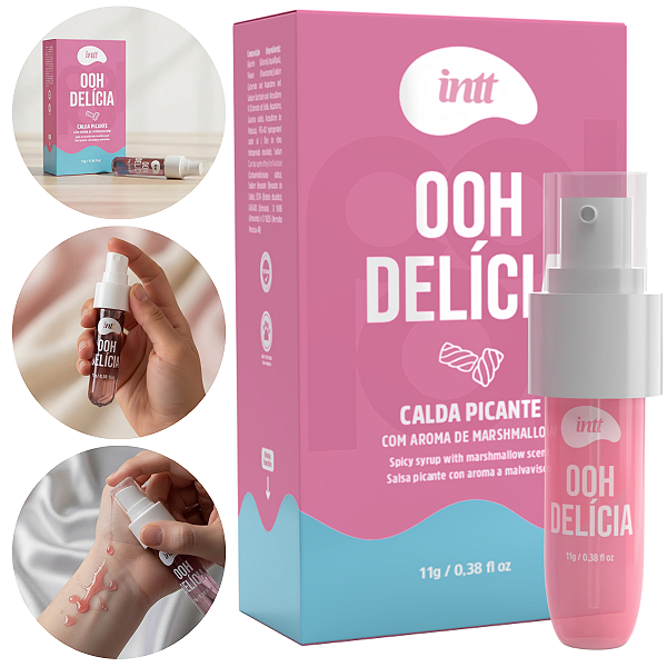 Calda Picante Ooh Delícia Beijável Intt Marshmallow 11gr