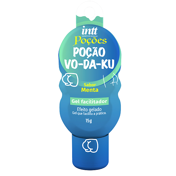 Gel Facilitador Gelado Poção Vo-da-ku Intt Sabor Menta 15g