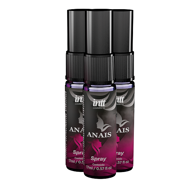 Gel Anais Excitante Anal Intt Spray 17ml - Kit 3 und