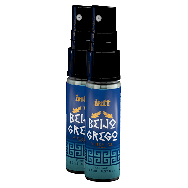 Gel Estimulante Beijo Grego Vibra Ice Intt Spray 17ml - Kit 2 und