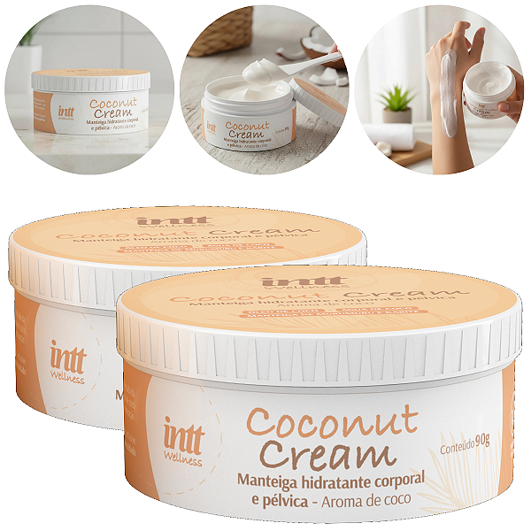 Coconut Cream Manteiga Hidratante Intt Aroma Coco 90g - kit 2 und