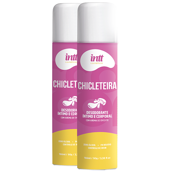 Desodorante Intimo Chicleteira Intt Aroma Chiclete 166ml/90g - Kit 2 und