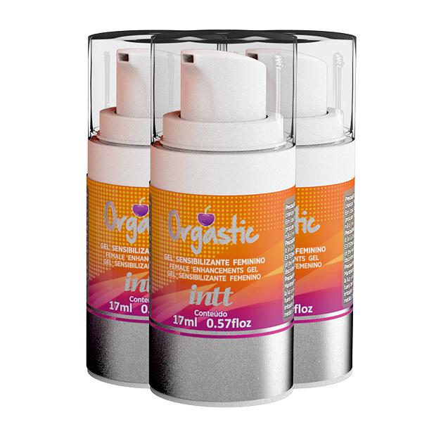 Orgastic Gel Sensibilizante Feminino Intt 17ml - Kit 3 und