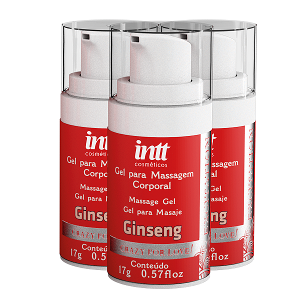 Excitation Gel Estimulante Feminino Intt 17g - Kit 3 und