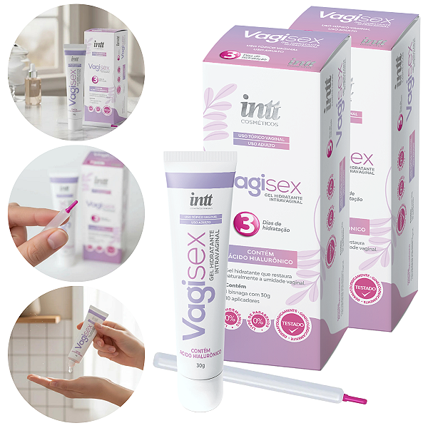 Vagisex Gel Hidratante Intravaginal Restaurador Intt 30g - Kit 2 und