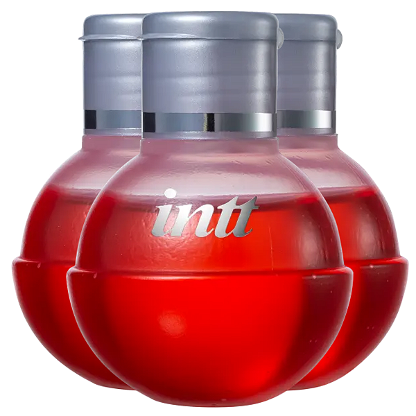 Fruit Sexy Gel Beijável Intt Sabor Maça do Amor 40ml - Kit 3 und