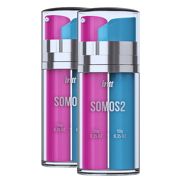 Somos 2 Estimulante e Prolongador Intt Franbuesa e Menta 20g - Kit 2 und