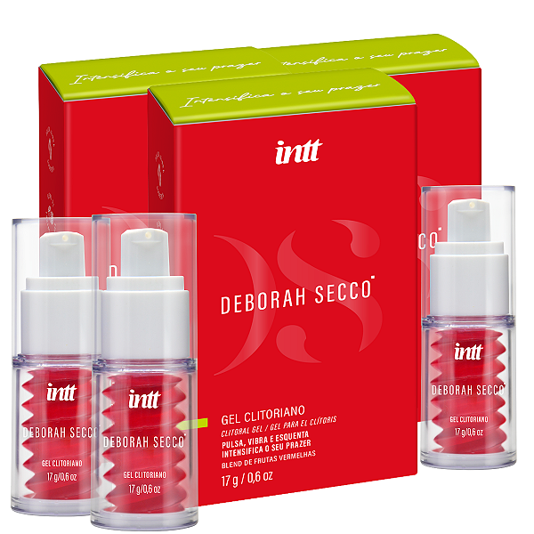 Gel Clitoriano Deborah Secco Intt Frutas Vermelhas 17g - Kit 3 und
