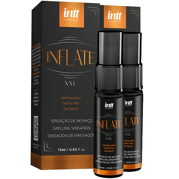 Inflate XXL Gel Masculino Intt Sensação de Inchaço 15ml - Kit 2 und