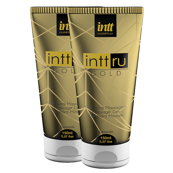 Ru Gold Gel Para Massagem Intt Ultra Deslizante 150ml - Kit 2 und