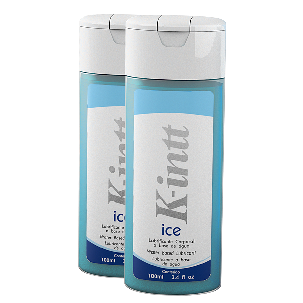 K-Ice  Lubrificante Corporal Intt Base de Água 100ml - Kit 2 und