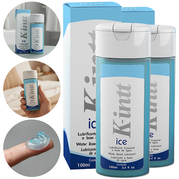 K-Ice  Lubrificante Corporal Intt Base de Água 100ml - Kit 2 und