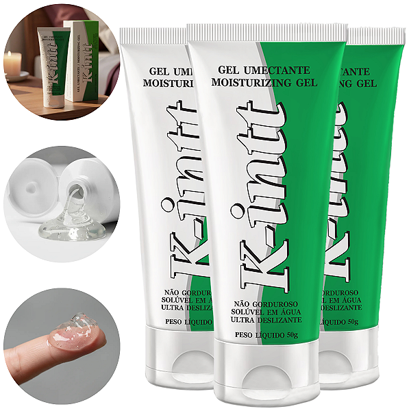 K-Intt Gel Umectante Intt Base de Água 50g - Kit 3 und