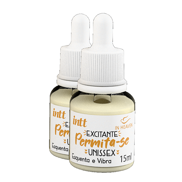 Permita-se Excitante Unissex Intt Leite Condensado 15ml - Kit 2 und