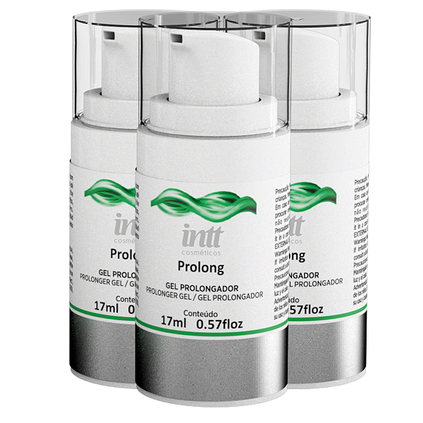 Prolong Gel Prolongador Retardante Intt 17ml - Kit 3 und