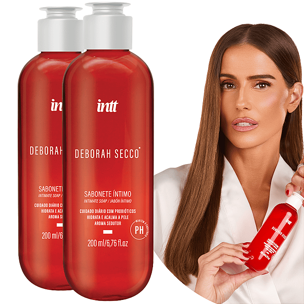 Sabonete Íntimo Déborah Secco Com Probióticos Intt 200ml - Kit 2 und