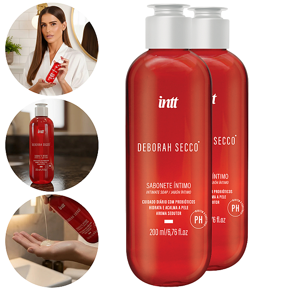 Sabonete Íntimo Déborah Secco Com Probióticos Intt 200ml - Kit 2 und