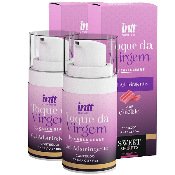 Toque da Virgem Gel Adstringente Intt Sabor Chiclete 17ml - Kit 2 und