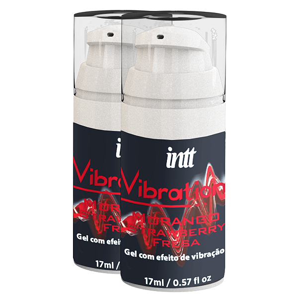 Vibration Lubrificante Vibra Intt Sabor Morango 17ml - Kit 2 und
