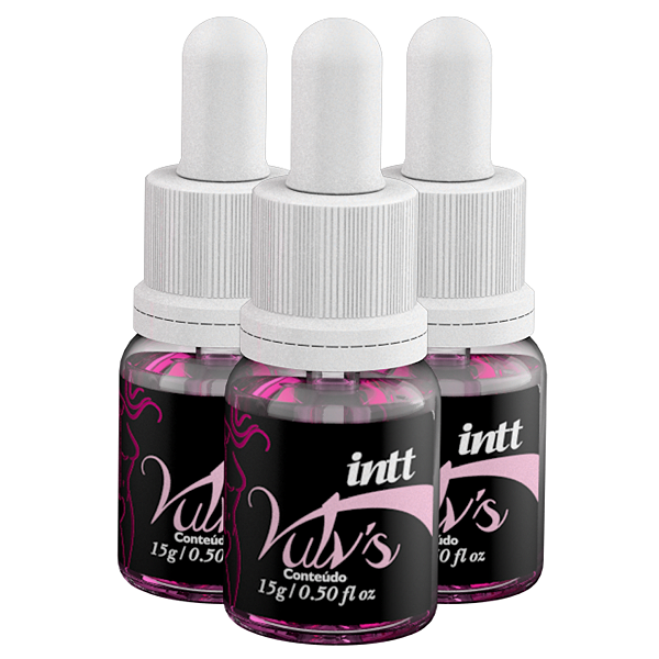 Vulv’s Esquenta e Lubrifica Intt Sabor Doce 15g - Kit 3 und