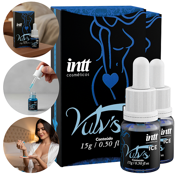 Vulv’s Esquenta/Esfria e Lubrifica Intt Sabor Menta 15g - Kit 2 und