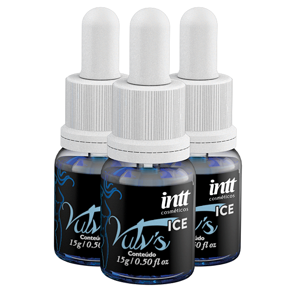 Vulv’s Esquenta/Esfria e Lubrifica Intt Sabor Menta 15g - Kit 3 und