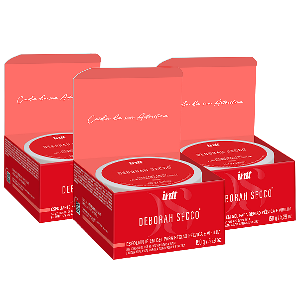 Esfoliante Gel Região Virilha Deborah Secco Intt 150g - Kit 3 und