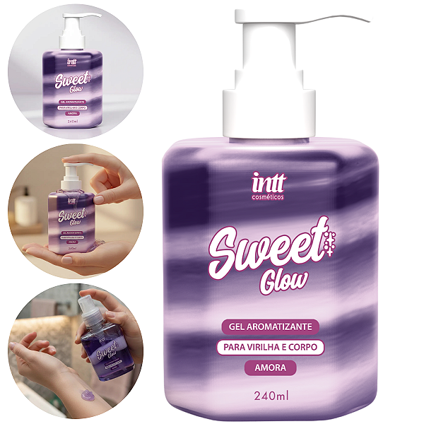 Sweet Glow Amora Gel Hidratante Corporal Intt Sabor Amora 240ml