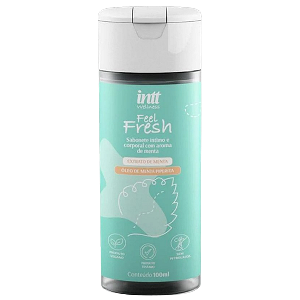 Feel Fresh Sabonete Líquido Íntimo e Corporal Intt Menta 100ml