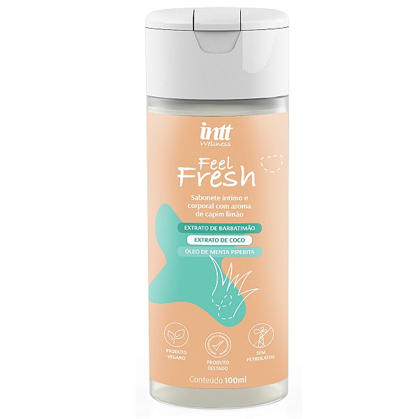Feel Fresh Sabonete Líquido Íntimo e Corporal Intt Capim Limão 100ml