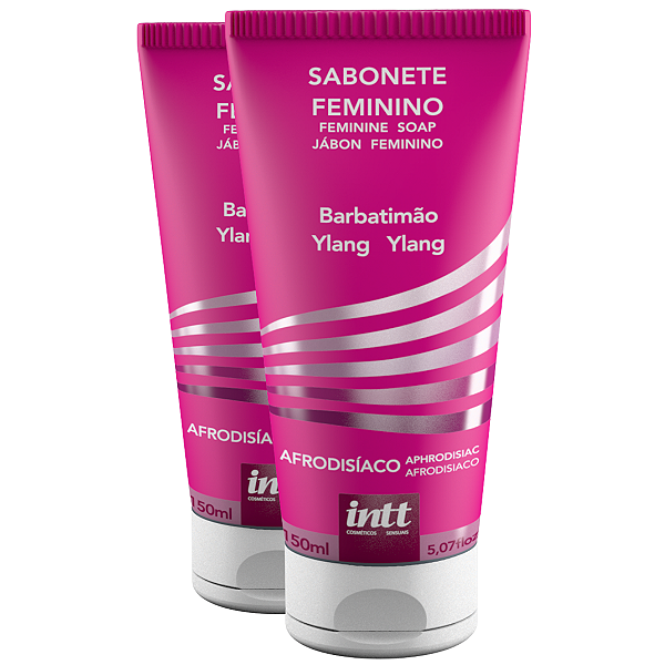Sabonete Líquido Feminino Ylang Ylang Intt Barbatimão 150g - Kit 2 und
