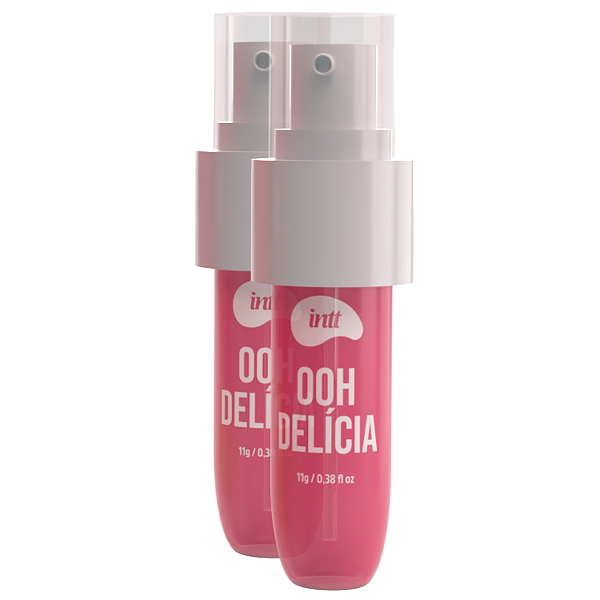 Ooh Delícia Calda Pulsante Picante Intt Morango Azedinho 11g - Kit 2 und