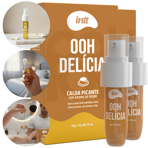 Ooh Delícia Calda Picante Intt Sabor Pudim 11g - Kit 2 und