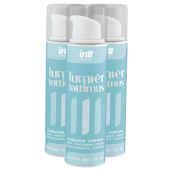 Lumier Inttimus Clareador Corporal Intt 30ml - Kit 3 und