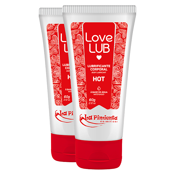 Love Lub Lubrificante Corporal Hot La Pimienta 60g - Kit 2 und