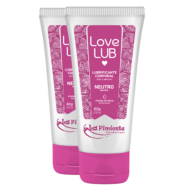 Love Lub Lubrificante Corporal Neutro La Pimienta 60g - Kit 2 und