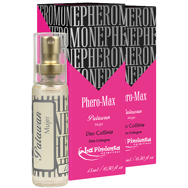 Deo Colônia Feminina Phero-Max La Pimienta Palawan 15ml - Kit 2 und