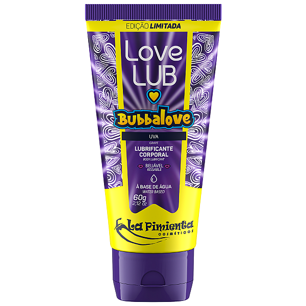 Love Lub Bubbalove Lubrificante Corporal Uva La Pimienta 60g