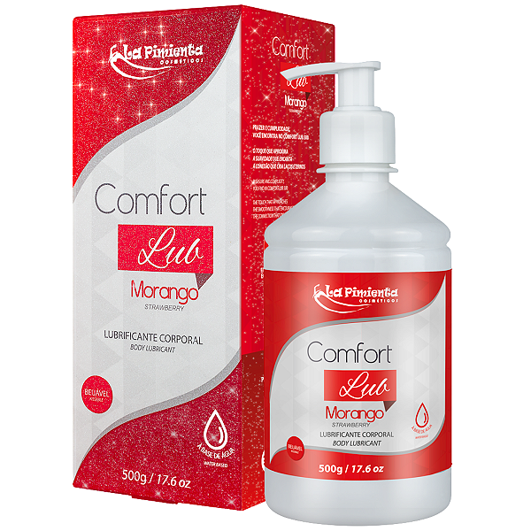 Confort Lub Lubrificante Beijável Morango La Pimienta 500g