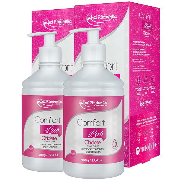 Comfort Lub Lubrificante Beijável Chiclete La Pimienta 500g - Kit 2 und