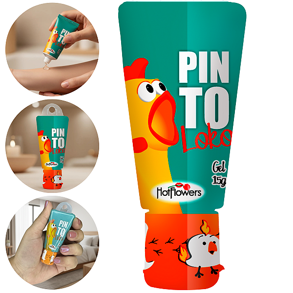 Pinto Loko Gel Excitante Masculino Hot Flowers 15g