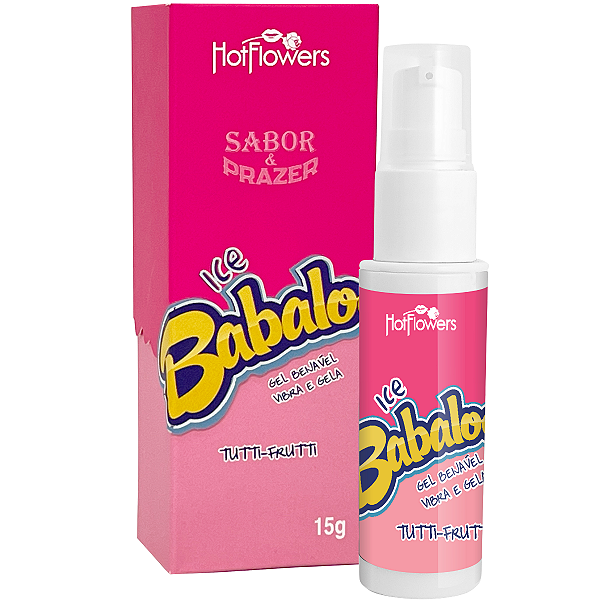 Gel Babaloo Ice Tutti-Frutti Hot Flowers Beijável 15g