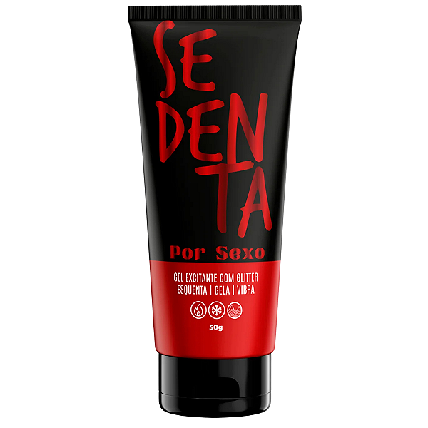 Gel Sedenta por Sexo Hot Flowers Excitante Com Glitter 50g